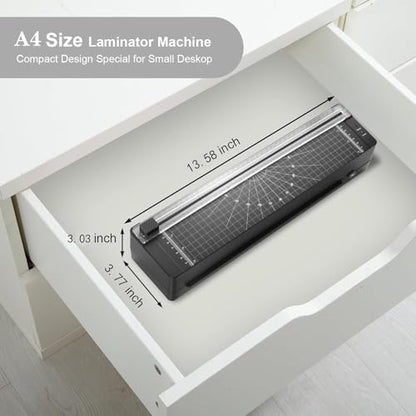 Queceuy Laminator 9" Model QL-2023 300mm/min Dual-Roller Professional