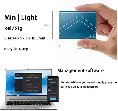 Erbaofd 8TB B0GFDLY1WH External Solid State Drive 540MB/s USB 3.1 2.5-inch