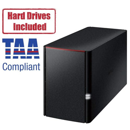 BUFFALO 8TB LS220D0802B NAS 2-Bay Network Attached Storage