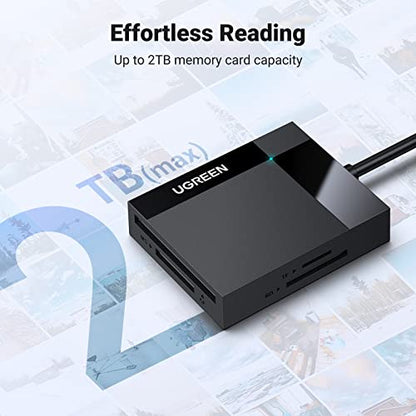 UGREEN USB 3.0 Card Reader 4 Ports 5000 Mbps SD/TF/CF/MS Reader