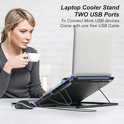 ICE COOREL Laptop Cooling Pad 16.14x11.6x1 inches Model ICE-K15-FBA