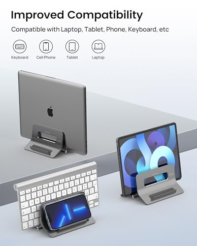 SODI Vertical Laptop Stand SM3-300 for Laptops and Tablets Compatible with MacBook Pro, MacBook Air, and Various Smartphones