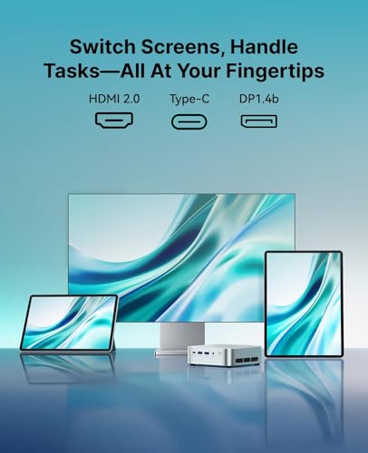 ACEMAGIC K1 Mini PC Ryzen 3 4300U 16GB DDR4 1TB SSD Mini Computer 4K Triple Display 28W