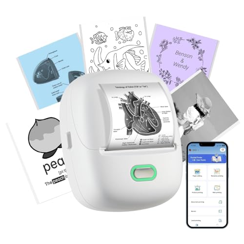 ORGSTA S002 Portable Sticker Printer 300 DPI Monochrome Bluetooth Thermal Printer