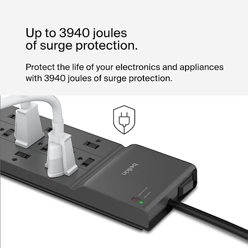 Belkin 12 Outlet Surge Protector SRA009p12tt8 125V 15A