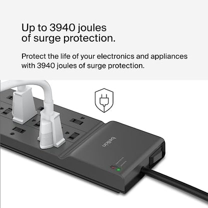 Belkin 12 Outlet Surge Protector SRA009p12tt8 125V 15A