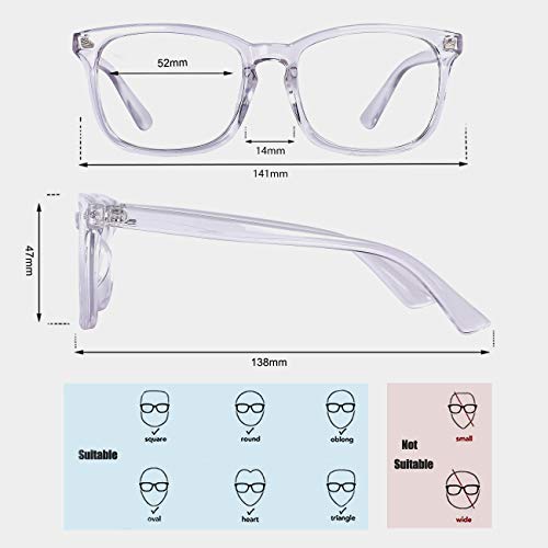 MAXJULI 52mm 6001-007-SL Blue Light Blocking Glasses