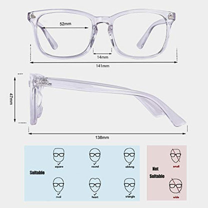 MAXJULI 52mm 6001-007-SL Blue Light Blocking Glasses