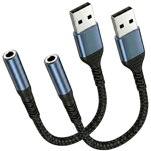 AUXNIU USB to 3.5mm Audio Adapter Model Number USBA3.5