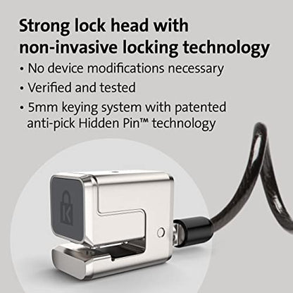 Kensington Portable Keyed Cable Lock K68138WW Surface Pro and Surface Go Security System