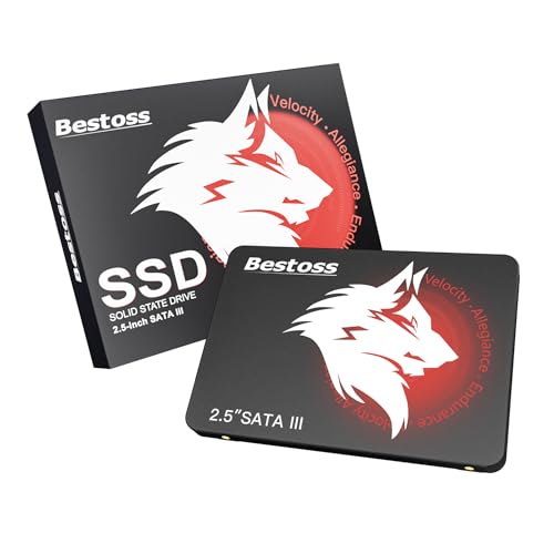 Bestoss 1TB 2.5-Inch Internal SSD SATA III 6Gb/s with 550MB/s Read Speed