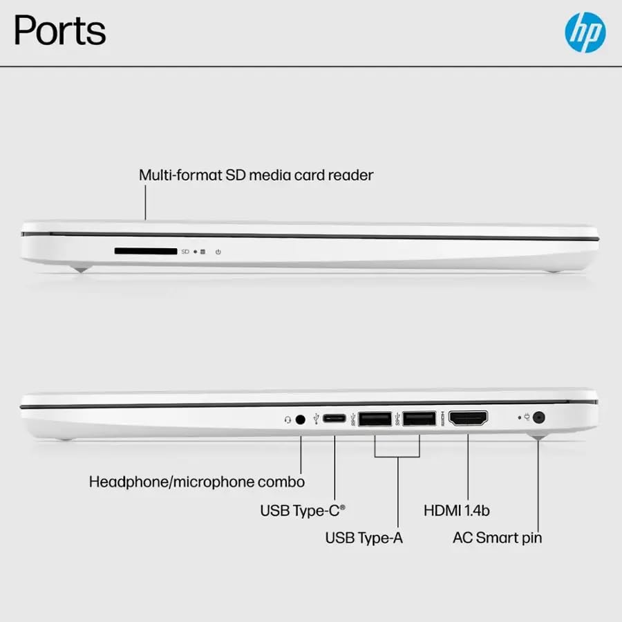 HP 14" N4500 1366x768 Laptop, Celeron, 16GB RAM, 64GB SSD