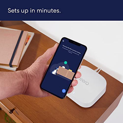 Amazon eero Pro 6E Mesh Wi-Fi Router 2.5 Gbps 2000 sq ft