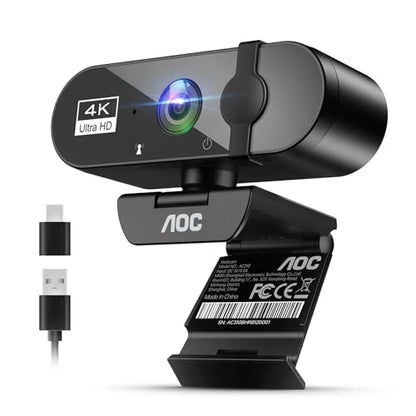 AOC AC310 4K Ultra HD Webcam USB-C & USB-A