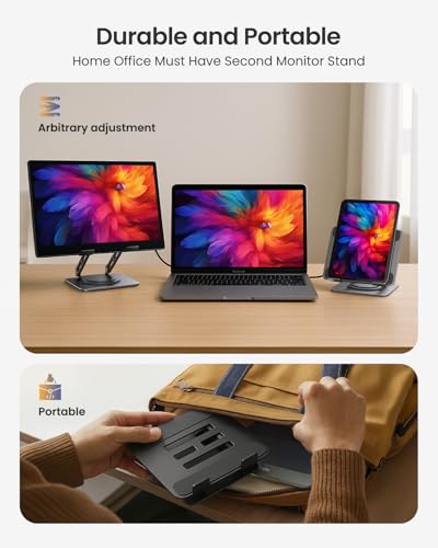 LOXP Adjustable Desktop Stand TS03 Compatible with Tablets and Phones 4.0-16.9 inches