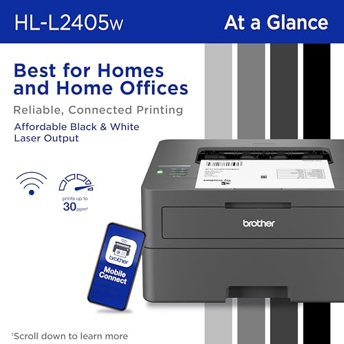 Brother HL-L2405W 1200x1200 DPI Monochrome Laser Printer