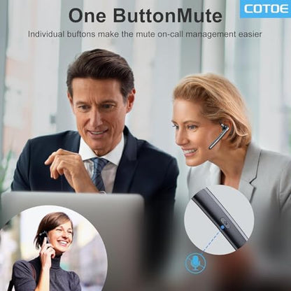 COTOE G7 Wireless Bluetooth Headset In Ear Active Noise Cancelling, Bluetooth V5.3