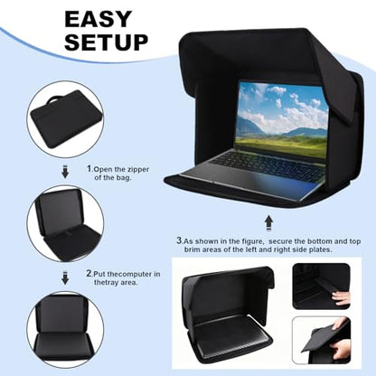 MAMA EVE 16 Inches GL02S Freestanding Sun Shade Hood Laptop