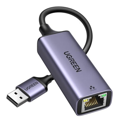 UGREEN 2.4" x 0.9" x 0.6" USB to Ethernet Adapter Model 50922