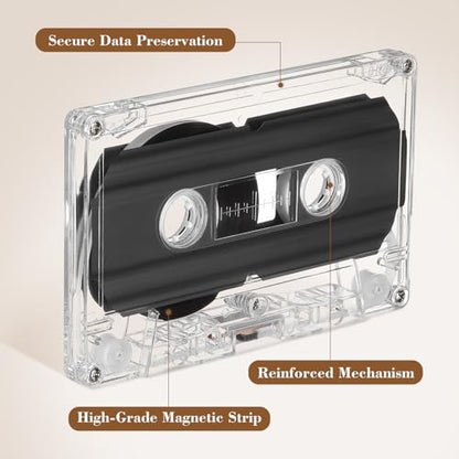 Sewroro 1 GB X1038EROHX70 Transparent Plastic Portable Microcassette Recorder