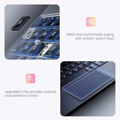 Sunnymark SF-1089A-C Black QWERTY Wireless Keyboard for Microsoft Surface Pro - Bluetooth - Battery Powered - Lightweight - Plastic Enclosure