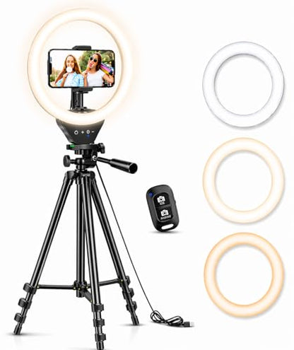 SENSYNE 50" Sensyne LED Ring Light & Tripod Stand for Smartphones - USB Connectivity - Waterproof - 110 Grams