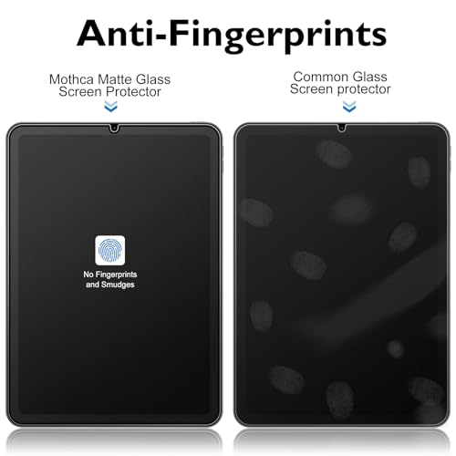 Mothca 2 Pack Matte Glass Screen Protector for iPad mini (A17 Pro) 2024/mini 6 2021 8.3 Inch, Matte Tempered Glass, Anti-Glare