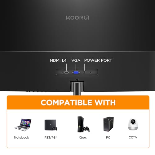 KOORUI 24N5CA 24 Inch FHD 1080p 100Hz LCD Monitor