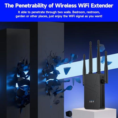 Baetaey 2026 WiFi Extender, 15000 sq. ft Coverage, 300 Mbps, Single-Band, Wireless Repeater