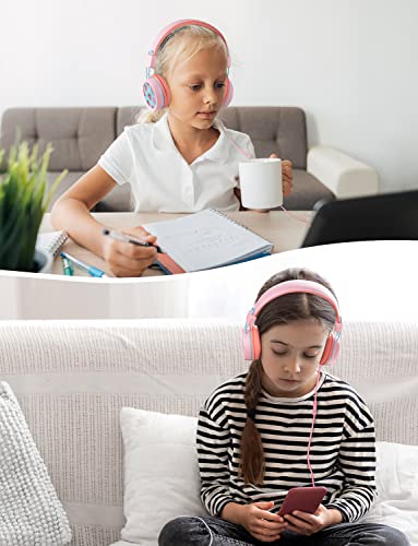 New Bee KH20 Wired Kids Headphones with HD Microphone and Volume Limiting Functionality for Educational Use