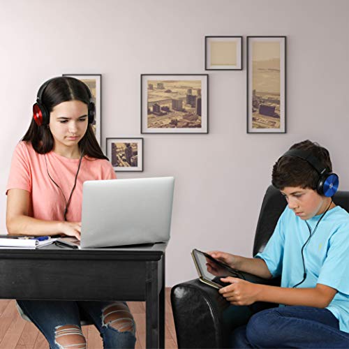 Sonitum 9999 Language Tag Wired On-Ear Headphones 5-Pack 3.5mm Audio Jack