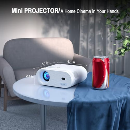 VISSPL 6.1x5.08x2.4 inches V16 Full HD 1080p LCD Portable Video Projector