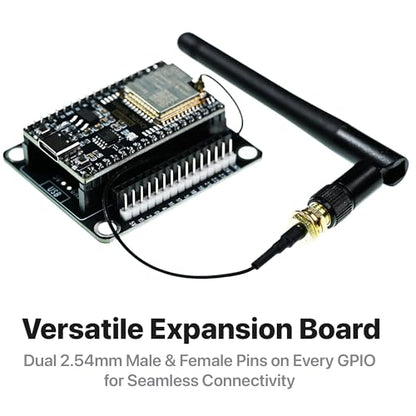 LONELY BINARY 3-Pack ESP32 External IPEX Antenna Edition Dual-Core MCU with Bluetooth and Wi-Fi Connectivity