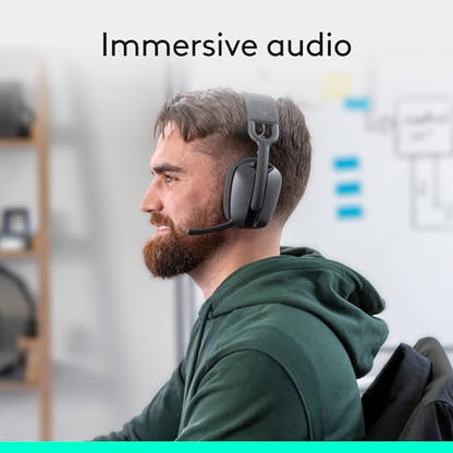 Logitech 981-001256 VIBE Over-Ear Wireless Headphones with Active Noise Cancellation