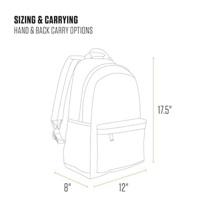 Carhartt 21L Classic Laptop Backpack Black 600-Denier Water-Resistant Polyester