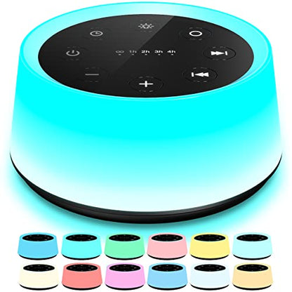 ColorsNoise 4.25in x 4.25in x 2.17in 30 Sounds 12 Colors Sound Machine Model 01