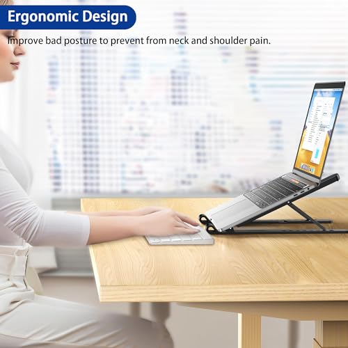 BESIGN 10-14" LS01 Pro Laptop Stand Plastic Folding Adjustable Holder