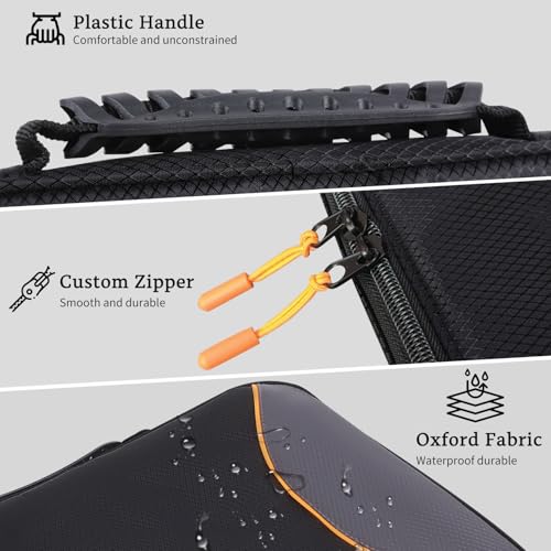 YUMTIM 14 Inches Laptop Cover with Privacy Guard - Oxford Fabric - Black