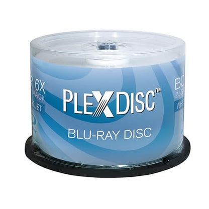 PlexDisc 25GB 6X Blu-ray Disc 5pk 50 Count Model Number 633-214