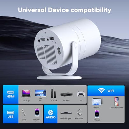 Tecaki 1 Count USTE-X10ATV 1920x1080 1200Lumen LCD Portable Projector