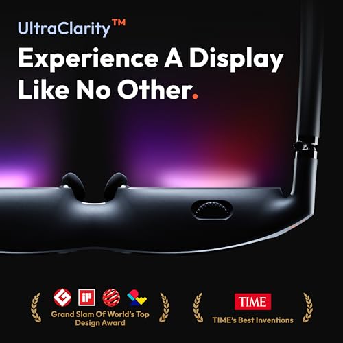 VITURE 135 Inches V1241 Anti-Clip Glasses, UltraClarity Display, Electrochromic Film, A+ Eye-Care Certified