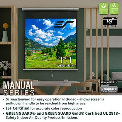Elite Screens 120-Inch M120UWH2 Matte Pull Down Projection Screen