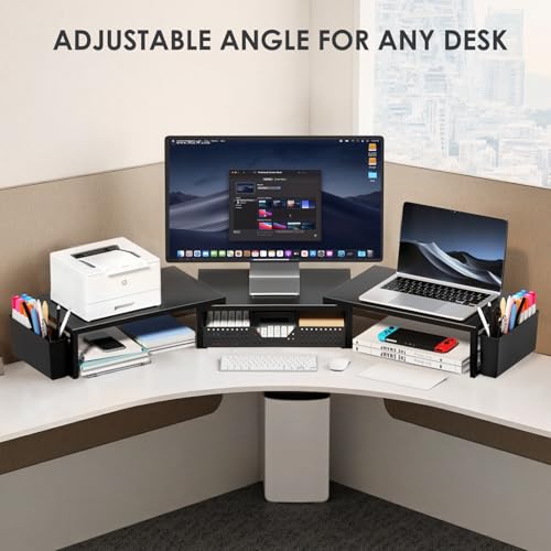 OPNICE 10x3.62x16.06 Inches Monitor Stand with Drawer and Two Pen Holders