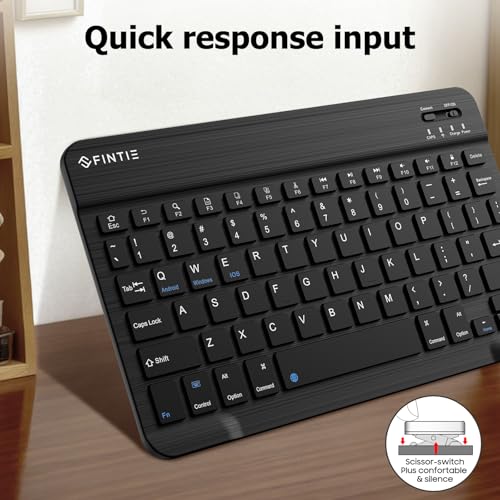 FINTIE 10-Inch EB00084 Bluetooth Wireless Keyboard for Android and iOS Devices