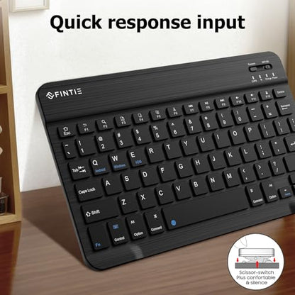 FINTIE 10-Inch EB00084 Bluetooth Wireless Keyboard for Android and iOS Devices