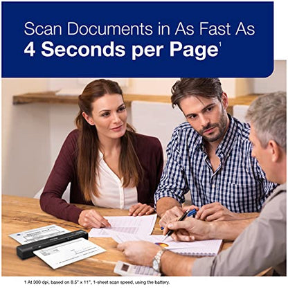 Epson WorkForce ES-60W 1200 dpi Wireless Portable Document Scanner B11B253201