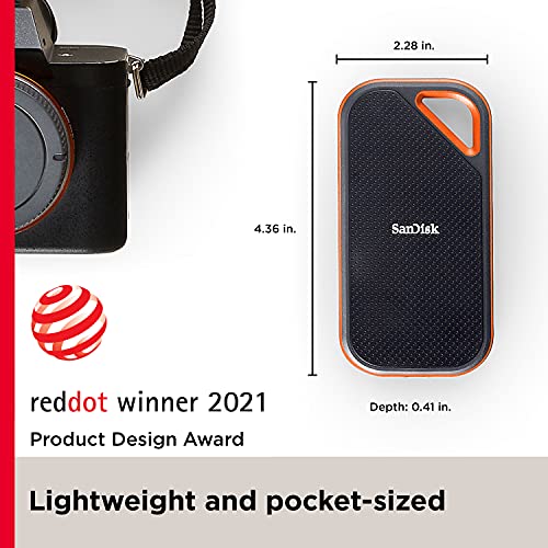 SanDisk 1TB Extreme PRO Portable SSD SDSSDE81-1T00-G25 Mfr Part Number: 00619659181284
