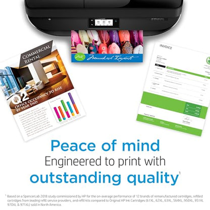 HP Original 65 Tri-Color and 65XL Black Ink Cartridges 300 Page Yield 2-pack