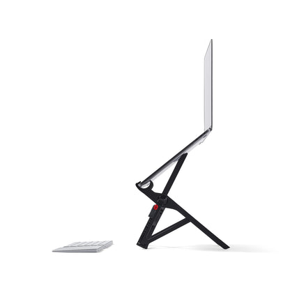 Roost Portable V3 Adjustable Laptop Stand - Tabletop Mounting - Black - 1.2 x 13 x 1.3 inches - Foldable - 5.8 Ounces - Engineered Composite