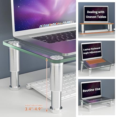 Hemudu 2 Count Monitor Riser HD01T-202 88lbs Capacity 14.6x9.1x4.9in Stand